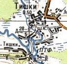 Топографическая карта Тишек