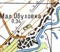 Топографічна карта Малої Обухівки