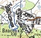 Топографическая карта Власовки