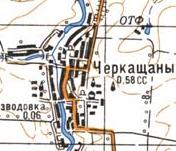 Topographic map of Cherkaschany