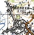 Топографічна карта Мелехів