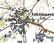Topographic map of Kheylivschyna