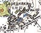 Топографічна карта Середняок