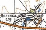 Topographic map of Dolynka