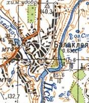 Topographic map of Balakleya