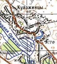 Topographic map of Kulazhyntsi