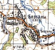 Топографічна карта Безсалів
