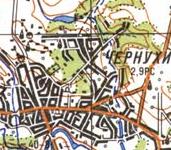 Topographic map of Chornukhy
