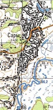 Топографічна карта Сар