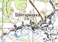 Топографічна карта Шенгаріївки