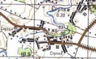 Topographic map of Stupky