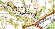 Топографическая карта Вязивка