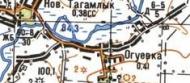 Топографічна карта Огуївки