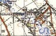 Топографічна карта Вільної Терешківки