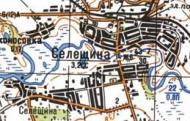Топографічна карта Селещиної