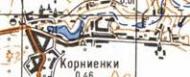 Топографічна карта Корнієнок