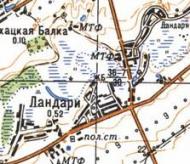 Топографічна карта Ландарих