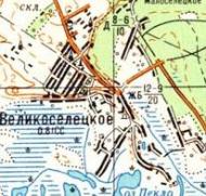 Топографічна карта Великоселецького