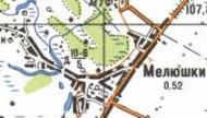 Топографічна карта Мелюшок
