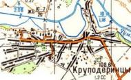 Топографічна карта Круподеринців
