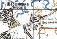 Топографічна карта Шершнівки