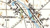 Топографічна карта Стукалівки