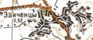 Топографічна карта Заїченців