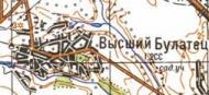 Топографічна карта Вищого Булатця