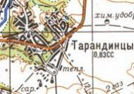 Topographic map of Tarandyntsi