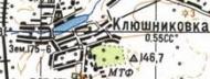 Топографічна карта Клюшниківки