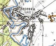 Topographic map of Cherevky