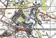 Топографічна карта Червонозаводського
