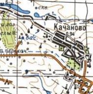 Топографічна карта Качанового