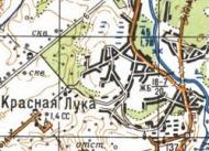 Topographic map of Krasna Luka