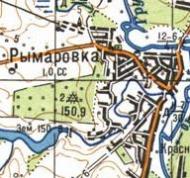 Топографічна карта Римарівки