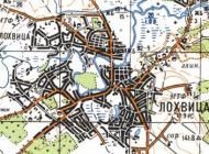 Топографічна карта Лохвиці