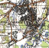 Topographic map of Novi Sanzhary