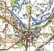 Топографічна карта Остап'євого