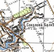 Topographic map of Sokolova Balka