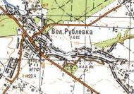 Топографическая карта Великой Рублевки