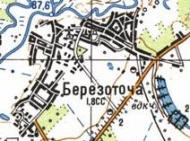Топографическая карта Березоточи