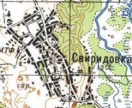 Топографічна карта Свиридівки