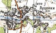 Топографічна карта Луценок