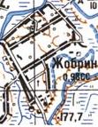 Топографическая карта Жобрина