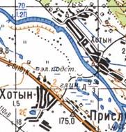 Topographic map of Hotyn