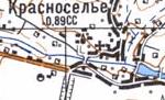 Топографічна карта Красносілля