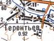 Топографічна карта Терентієва