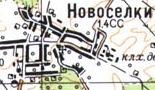 Топографічна карта Новосілок