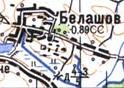 Topographic map of Bilashiv