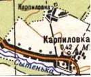 Topographic map of Karpylivka